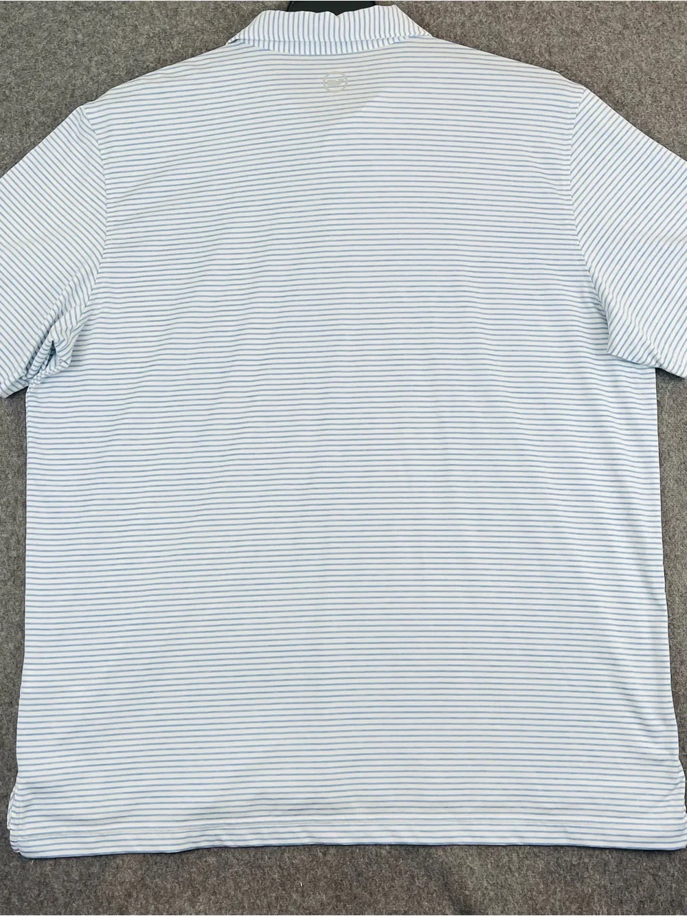 Vineyard Vines On-The-Go Sankaty Polo Shirt Men XL Blue Striped Performance - Picture 8 of 14